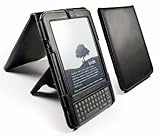 Tuff-Luv Traditional Leather case cover & stand for Amazon Kindle Keyboard / Kindle 3 / Global Wireless 6 inch / 15 cm - Black