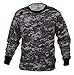 Rothco Long Sleeve Digital Camo T-Shirt - Comfortable, Durable, and Long-Lasting (US, Alpha, Large, Regular, Regular, Subdued Urban Digital Camo)