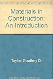 Materials of construction