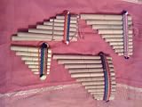 Set of Four Andean Pan Flutes