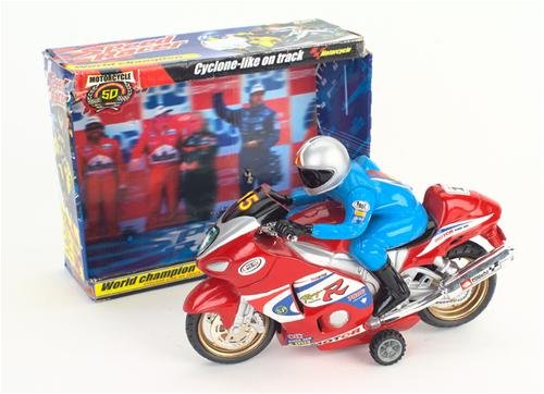 Childrens Toyshop  Toys : Friction Racing Motor Bike & Rider