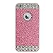 Vproof iPhone 6 Plus Case/iPhone 6s Plus Case , Luxury Hybrid PC Hard Shiny Bling Glitter Sparkle With Crystal Rhinestone [Artificial Diamond] Cover Case For iPhone 6/6s Plus [5.5 Inch] (Pink+Crystal Rhinestone)