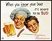 Budweiser (Bound To Be Bud, Vintage Ad) Art Poster Print - 22