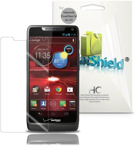 GreatShield Ultra Smooth Clear Screen Protector Film for DROID RAZR M 4G LTE XT907 (3 Pack)