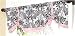 Pink and Black Sophia Window Valance by JoJo Designs