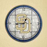Art Glass Clock-Padres