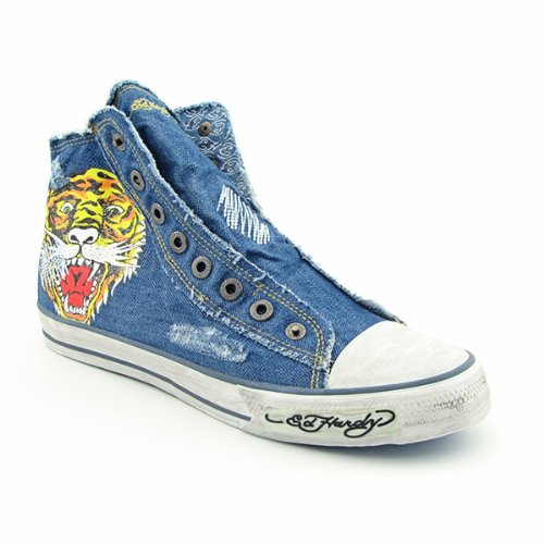 ED HARDY 11SHR702M HR Dio Sneakers Shoes Blue Mens