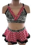 FRANKIE & DAISY 14 Jungle Safari Zebra Bikini Swimsuit By Corky and Company