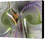Surreal Spiral Landscape 2 Canvas Print / Canvas Art   Artist Karin Kuhlmann