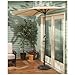 CASTLECREEK Half Round Patio Umbrella, Outdoor, Garden, Deck, Balcony Shade 8 Feet Khaki