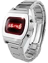 TX6 Red LED Watch Chrome Multifunction Digital 70s Retro - Limited Edition - Collectors Classic Model