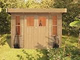 Karibu Gartenhaus Meerhus 4 303x182cm – Farbe: naturbelassen