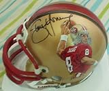 Steve Young autographed 49ers mini helmet painted by Jolene Jessie (1/1)