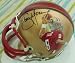 Steve Young autographed 49ers mini helmet painted by Jolene Jessie (1/1)