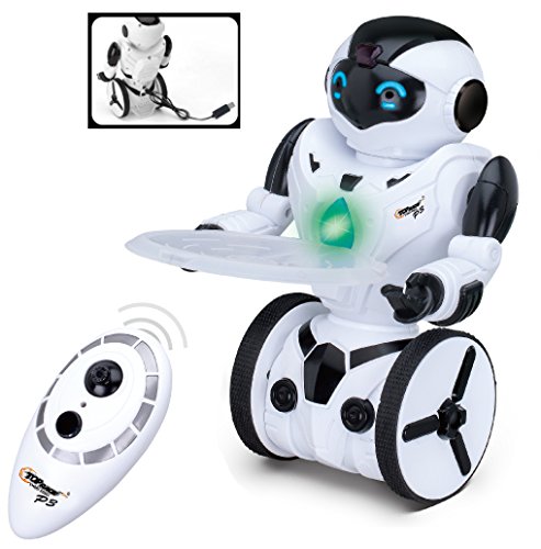 Top Race® Remote Control Robot, Smart Self Balancing Robot, 5 Operating Modes, Dancing, Boxing, Driving, Loading, Gesture. 2.4Ghz Transmitter