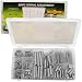 Tools & Hardware : 200 Piece Steel Spring Shop Assortment -Zinc Plated Springs