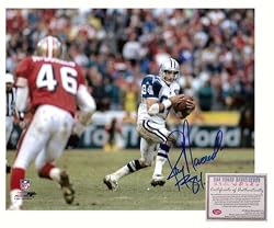 Jay Novacek Dallas Cowboys NFL Hand Signed 16x20 Photograph Receiving