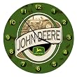 John Deere Logo Nostalgic Button Tin Clock
