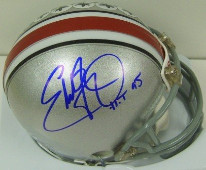Eddie George Autographed/Hand Signed Ohio State Mini Helmet