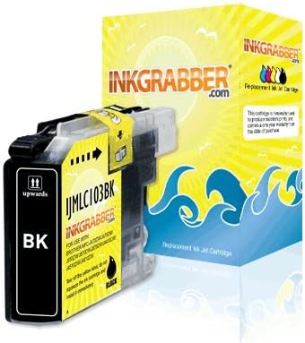 InkGrabber © Brother LC103BK Compatible Ink Cartridges - Compatible With: MFC J245, DCP J152W, DCP J4110DW, MFC J285DW, MFC J4310DW, MFC J4410DW, MFC J450DW, MFC J4510DW, MFC J4610DW, MFC J470DW, MFC J4710DW, MFC J475DW, MFC J650DW, MFC J6520DW, MFC J6720DW, MFC J6920DW, MFC J870DW, MFC J875DW, DCP J752DW, DCP J132W, DCP J172W, DCP J552DW