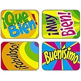 Trend Enterprises Fabuloso Spanish Hooray Words Applause Stickers Sticker