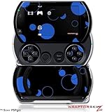 PSPgo Skin and Screen Protector Kit - Lots of Dots Blue on Black fits Sony  ....