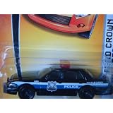 Matchbox Police Ford Crown Victoria Black Patrol Car K-9 Unit Detailed #49 1 64 2007 by Matchbox