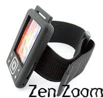 Tuff Luv Silicone case skin cover "Extra Tough - Double Luv" (Black) + Sportspack Armband - Creative Zen (2GB/4GB/8GB/16GB/32GB)