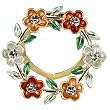 Daisy Ring Crystal Brooch Pin - Gold Daisy Ring Crystal Brooch Pin - Gold