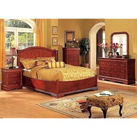 5pcs Traditional All Wood Bedroom Set, Item #F9128, CAL KING