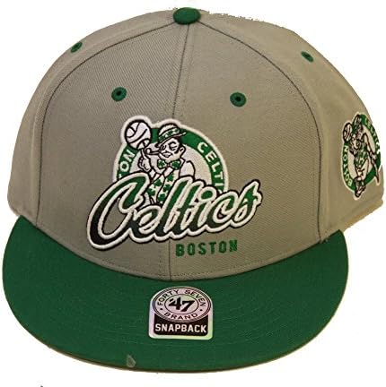 Boston Celtics NBA Snapback Hat - Grey/Green