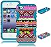 Bastex Hybrid Case for Apple Iphone 4, 4s, 4g - Sky Blue Silicone / Aztec Tribal Hard