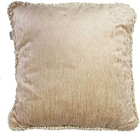 Victoria Tan Velvet Pillow With Cord