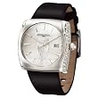 Jorg Gray JG2300-12 - Lady's Watch, Swiss Mvt, 0.39cttw Genuine Diamonds Set on Case, Date Display, Leather Straps from Jorg Gray