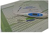 Digital Fahrenheit Basal Ovulation Body Temperature Thermometer reads to 2 decimal places + 10 x 20 mIU Ovulation + 10 x 10 mIU Pregnancy tests + fertility plan chart