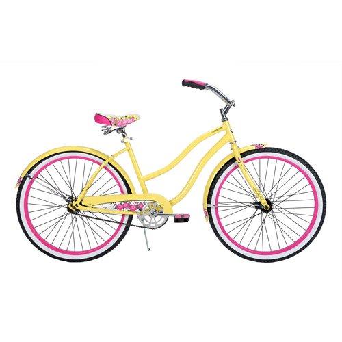26" Ladies Womens Beach Cruiser Bike Bicycle Banana Yellow
