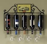 Wines of the World Metal Wall Wine Rack
