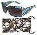 VertX Girls Camouflage Sunglasses Rhinestone Designer Fashion Eyewear for Kids