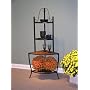 4D Concepts Corner Bakers Rack with Slate Top