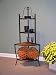 4D Concepts Corner Bakers Rack with Slate Top
