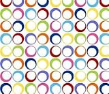 SheetWorld Fitted Pack N Play (Graco) Sheet - Primary Colorful Rings Woven - Made In USA