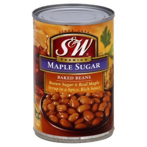 S&W Maple Sugar Baked Beans, 15.5-Ounce (Pack of 12)