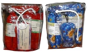 2X 100% Natural Herbs Aromatherapy Packs For Muscle Aches & Joint Pain Full 4 Piece Set: Shoulder Wrap, Back Belt, Mint Pillow, Lavender Eye Cover