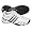Mens Adidas Barricade V - White/Black/Metallic Silver (8.5)