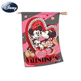 Valentine's Day Flag: Disney Vintage Mickey by The Hamilton Collection