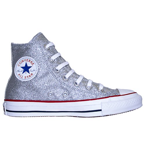 Converse Chucks Silver HI Silber All Star Basketball Schuhe, 045