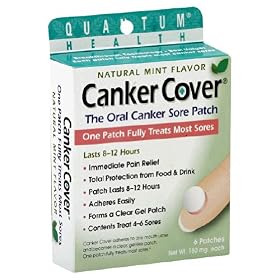 Click here to buy Quantum Health Canker Cover Oral Canker Sore Patch, Mint Flavor, 150mg,  6-Count Box by Quantum.