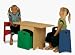 Kidkraft Natural Table with Primary Benches