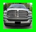 2003-2009 DODGE RAM CHROME GRILLE GRILL KIT 2004 2005 2006 2007 2008 03 04 05 06 07 08 09 1500 2500 3500 LARAMIE SLT ST BIG HORN SRT-8 SRT8