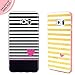 Urberry S6 Edge Plus Case, Cute Strip Pattern Soft Case for Samsung Galaxy S6 Edge Plus, 2 in 1 Pack, 1 Free Screen Proetctor